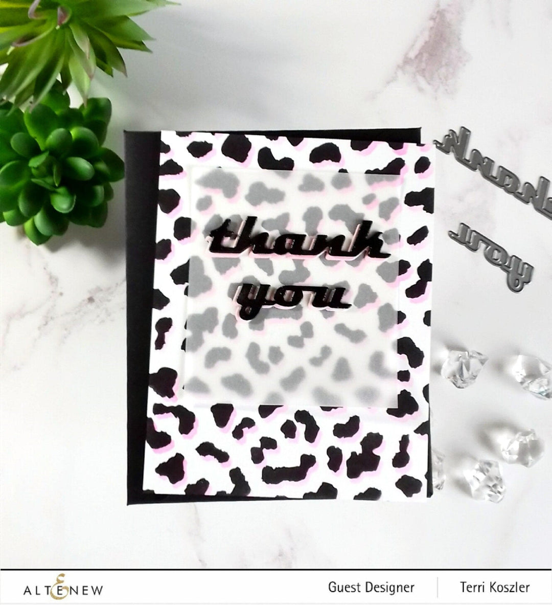 Photocentric Stencil Wild Leopard Stencil