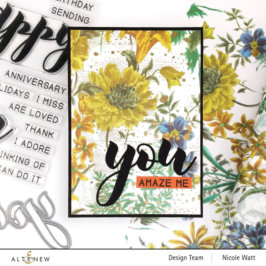 XF Tape Washi Tapes Wild Flora Wide Washi Tape