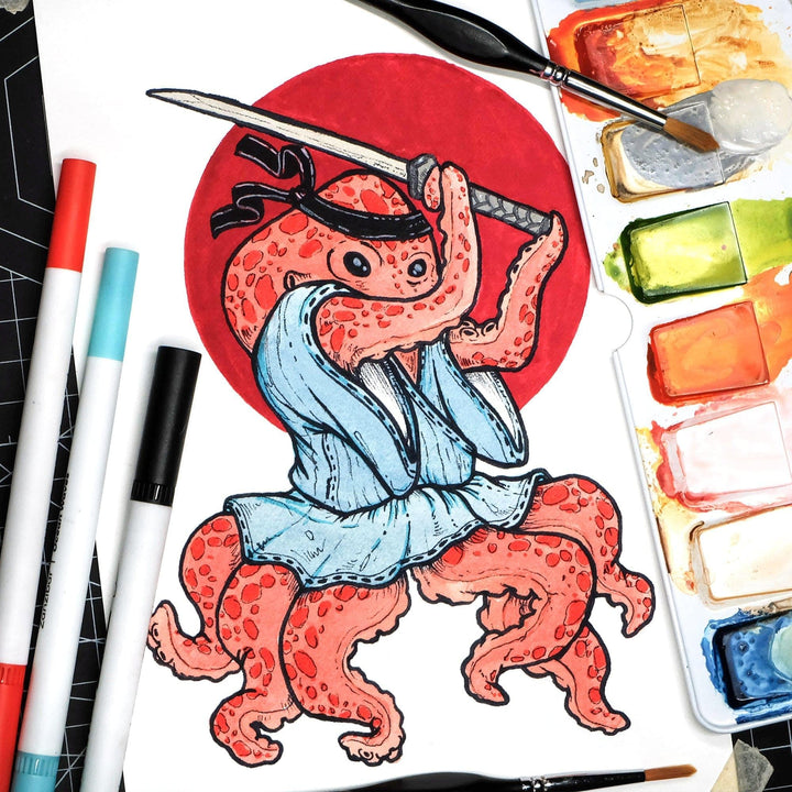 Nature’s Palette Watercolor & Coloring Book Set